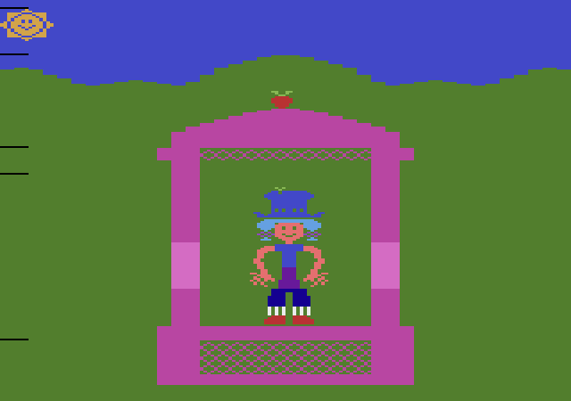 Strawberry Shortcake: Musical Match-Ups Atari 2600 Screenshot: I don't seem to have a completed character. yet...