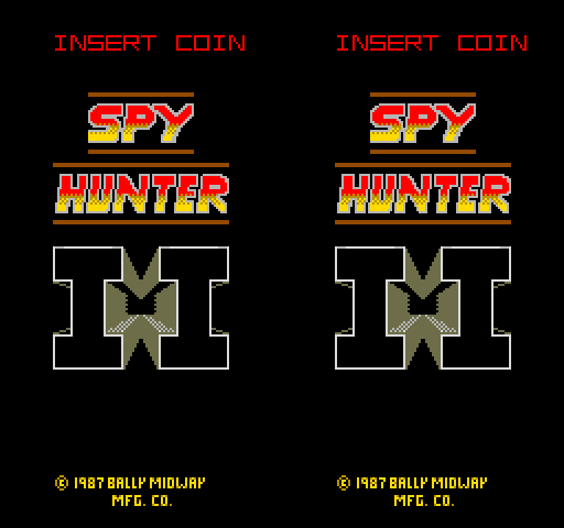 Spy Hunter II Arcade Screenshot: Title screen.