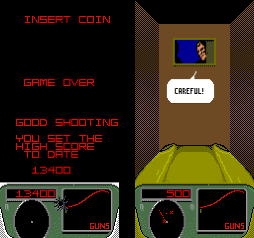 Spy Hunter II Arcade Screenshot: Game over.