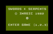 Swords & Serpents for Intellivision - Title screen.