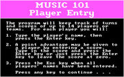 Music 101: Trivia from Mozart to Motown for IBM PC/Compatibles - First, player entry...