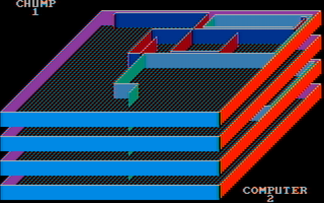 NovaTron IBM PC/Compatibles Screenshot: The layers can stack up depending on the wins and losses...