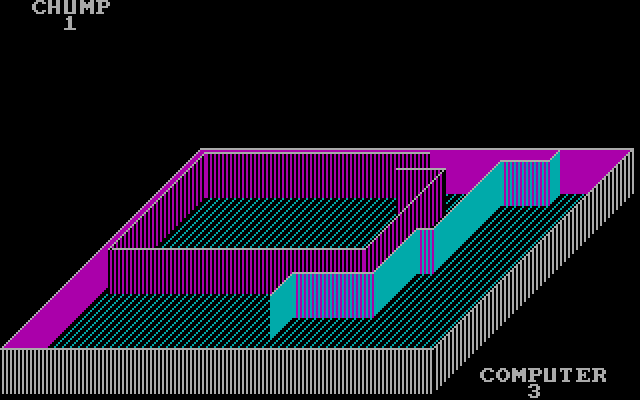 NovaTron IBM PC/Compatibles Screenshot: A Novatron game in progress.