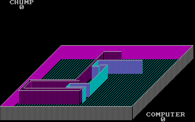 NovaTron IBM PC/Compatibles Screenshot: Be careful, don't crash into the walls.
