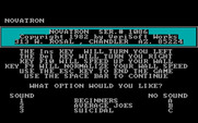 NovaTron for IBM PC/Compatibles - Title screen.