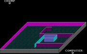 NovaTron for IBM PC/Compatibles - Starting a new game; score tied 0 - 0.