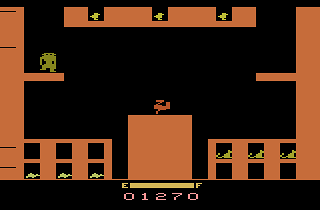 Sky Skipper Atari 2600 Screenshot: Beginning the second level.