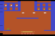 Sky Skipper for Atari 2600 - The screen flashes red when you crash.