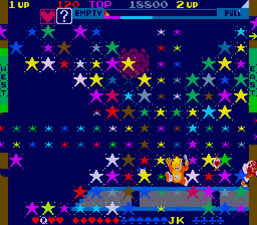 Sky Skipper Arcade Screenshot: I've been hit!