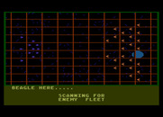 Quest of the Space Beagle for Atari 8-bit - Here's the enemy fleet!