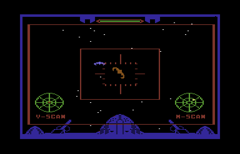 Quest of the Space Beagle Commodore 64 Screenshot: Game start.
