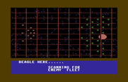 Quest of the Space Beagle for Commodore 64 - The enemy fleet appears.