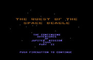 Quest of the Space Beagle for Commodore 64 - Title screen.