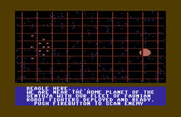 Quest of the Space Beagle for Commodore 64 - Preparing to scan for the enemy...