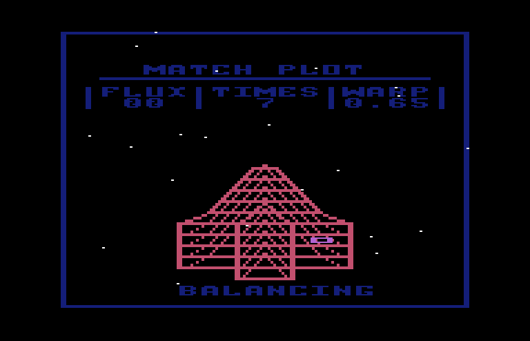 Quest of the Space Beagle Commodore 64 Screenshot: After the pattern is shown, you must repeat it!