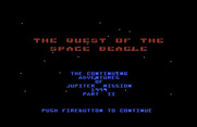 Quest of the Space Beagle for Commodore 64 - Title screen.