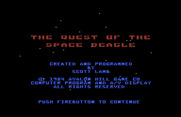 Quest of the Space Beagle for Commodore 64 - Credits screen.