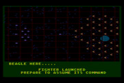 Quest of the Space Beagle for Atari 8-bit - Fighter launched!