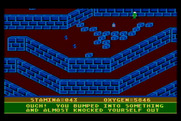 Quest of the Space Beagle for Atari 8-bit - Oops, don't bump into the walls!