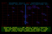 Quest of the Space Beagle for Atari 8-bit - We have a hyperdrive now, and it's time to search for the Earth!