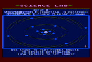Jupiter Mission 1999 for Atari 8-bit - Time to plot a course for one of the probes...
