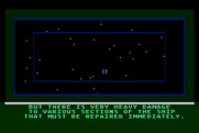 Jupiter Mission 1999 for Atari 8-bit - There is damage I need to repair...