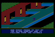 Jupiter Mission 1999 for Atari 8-bit - I've been hit!