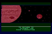 Jupiter Mission 1999 for Atari 8-bit - A view of Jupiter...