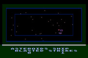 Jupiter Mission 1999 for Atari 8-bit - Shoot as many incoming asteroids as you can!