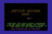 Jupiter Mission 1999 for Commodore 64 - After the story concludes, you're informed that the adventure continues in a sequel!