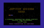 Jupiter Mission 1999 for Commodore 64 - Title screen.