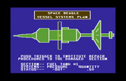 Jupiter Mission 1999 for Commodore 64 - You'll need to examine each section of the ship to determine if repairs are needed.