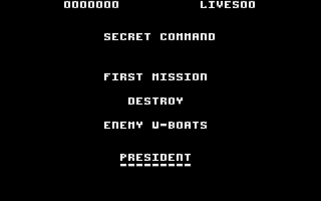 Action Fighter IBM PC/Compatibles Screenshot: First mission objective.