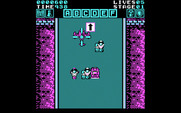 Action Fighter for IBM PC/Compatibles - Enemy helicopter overhead...