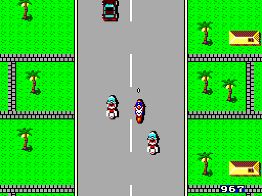 Action Fighter Sega Master System Screenshot: Game start.