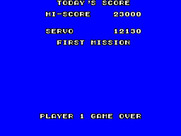 Action Fighter for Sega Master System - Game over.