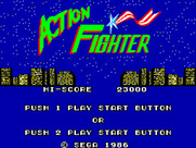 Action Fighter for Sega Master System - Main menu.