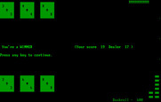 Las Vegas Blackjack for IBM PC/Compatibles - You win this time!