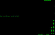Las Vegas Blackjack for IBM PC/Compatibles - How much do you want to bet?