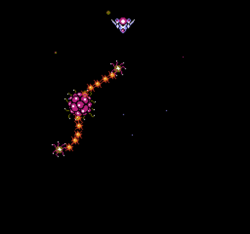 Gyruss NES / Famicom Screenshot: Don't get hit by this creatures long arms!