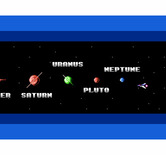 Gyruss for NES / Famicom - Game start; heading towards Neptune...