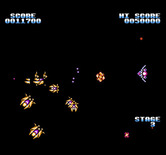 Gyruss for NES / Famicom - Dodge asteroids, you can't shoot them...