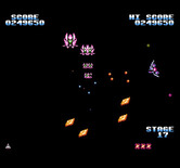 Gyruss for NES / Famicom - Indestructible targets appear later in the game...