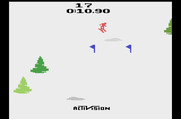 Skiing for Atari 2600 - Skiing in progress...