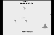 Skiing for Atari 2600 - Skiing in progress...
