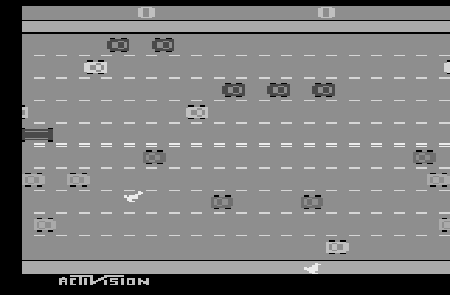 Freeway Atari 2600 Screenshot: Game start.