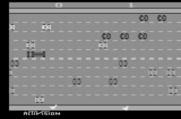Freeway for Atari 2600 - The chicken on the right is ahead by a point...