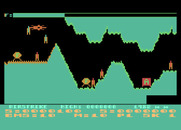 Airstrike for Atari 8-bit - Crash! A missile got me this time...