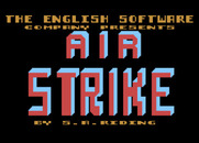 Airstrike for Atari 8-bit - Title screen.