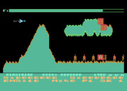 Airstrike for Atari 8-bit - Game start.
